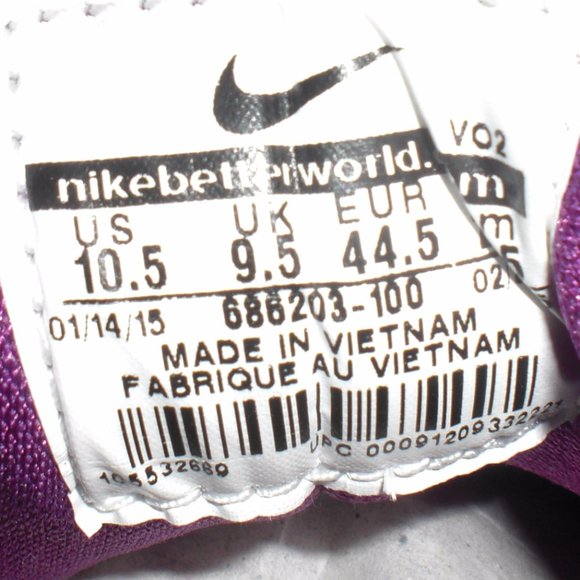 Nike Air Flight Huarache PRM QS White Black Lyon Blue Berry (686203-100) s10.5 main image 8